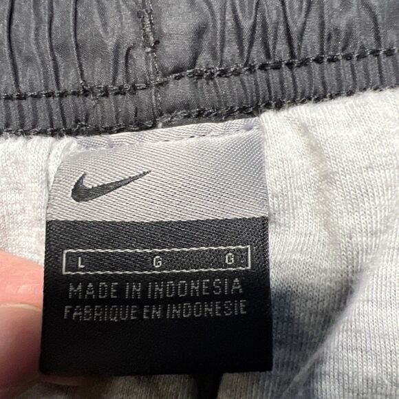 Vintage Nike Track Pants Mens Large Black Windbreaker Vented Hip Hop Y2K Baggy - Picture 4 of 13